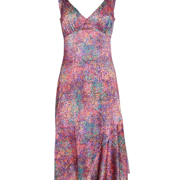 Notes Du Nord Passion Floral Silk Midi Dress - Picture 3 of 6